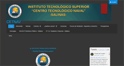 Desktop Screenshot of cetnav.armada.mil.ec